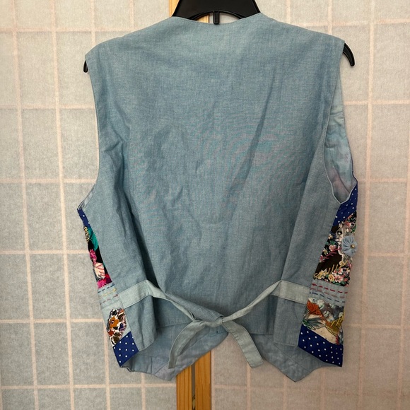 Vintage embroidered colorful vest - Picture 4 of 4